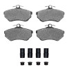 R1 88-92 Audi 90 Quattro Front Euro Ceramic Brake Pads and Hardware Kit