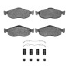R1 95-04 Mercury Cougar Front Euro Ceramic Brake Pads and Hardware Kit
