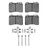 R1 90-95 Mercedes-Benz 400E Front Euro Ceramic Brake Pads and Hardware Kit