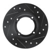 R1 85-94 Chevrolet Sprint Front Left Drilled & Slotted Black Brake Rotor