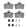 R1 80-01 Audi V8 Quattro Rear Euro Ceramic Brake Pads and Hardware Kit