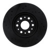 R1 17-25 Buick Enclave Front Right Drilled & Slotted Black Brake Rotor