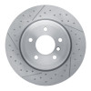 R1 06-13 BMW 328I Rear Dimpled and Slotted Brake Rotor