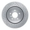 R1 06-13 BMW 328I Rear Dimpled and Slotted Brake Rotor