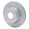 R1 13-13 BMW 135IS Rear Dimpled and Slotted Brake Rotor