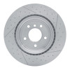 R1 13-13 BMW 135IS Rear Dimpled and Slotted Brake Rotor