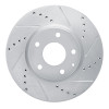 R1 13-19 Mazda CX-5 Front Right Drilled & Slotted Silver Brake Rotor