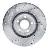 R1 13-19 Mazda CX-5 Front Right Drilled & Slotted Silver Brake Rotor