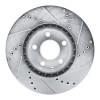 R1 13-19 Mazda 6 Front Left Drilled & Slotted Silver Brake Rotor