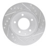 R1 93-03 Ford Probe Front Left Drilled & Slotted Silver Brake Rotor