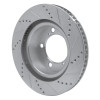 R1 08-21 Lexus LX570 Front Left Drilled & Slotted Silver Brake Rotor