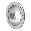 R1 01-09 Lexus GX470 Rear Right Drilled & Slotted Silver Brake Rotor