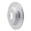 R1 88-94 Chevrolet Corvette Front Left Drilled & Slotted Silver Brake Rotor