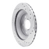 R1 88-94 Chevrolet Corvette Front Left Drilled & Slotted Silver Brake Rotor