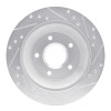R1 88-94 Chevrolet Corvette Front Left Drilled & Slotted Silver Brake Rotor