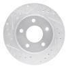 R1 88-96 Buick Regal Front Left Drilled & Slotted Silver Brake Rotor