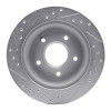 R1 84-87 Chevrolet Corvette Front Right Drilled & Slotted Silver Brake Rotor