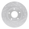 R1 82-88 Chevrolet Camaro Rear Left Drilled & Slotted Silver Brake Rotor
