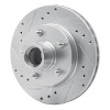 R1 79-81 Buick Century Front Left Drilled & Slotted Silver Brake Rotor