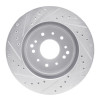 R1 63-82 Chevrolet Corvette Front/Rear Right Drilled & Slotted Silver Brake Rotor