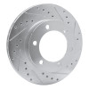 R1 95-04 Toyota 4Runner Front Right Drilled & Slotted Silver Brake Rotor EDZ-76121R