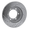 R1 95-04 Toyota 4Runner Front Right Drilled & Slotted Silver Brake Rotor EDZ-76121R