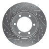 R1 95-04 Toyota 4Runner Front Right Drilled & Slotted Silver Brake Rotor EDZ-76121R