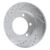 R1 95-04 Toyota 4Runner Front Left Drilled & Slotted Silver Brake Rotor EDZ-76121L