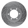 R1 95-04 Toyota 4Runner Front Left Drilled & Slotted Silver Brake Rotor EDZ-76121L