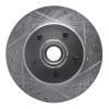 R1 70-81 Buick Skylark Front Right Drilled & Slotted Silver Brake Rotor