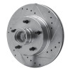 R1 70-81 Buick Skylark Front Right Drilled & Slotted Silver Brake Rotor