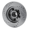 R1 70-81 Buick Skylark Front Right Drilled & Slotted Silver Brake Rotor