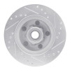 R1 67-74 Buick Apollo Front Left Drilled & Slotted Silver Brake Rotor