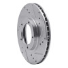 R1 95-04 Toyota Tacoma Front Right Drilled & Slotted Silver Brake Rotor