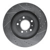 R1 06-16 Buick Allure Front Left Drilled & Slotted Silver Brake Rotor