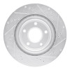 R1 05-13 Cadillac XLR Front Left Drilled & Slotted Silver Brake Rotor