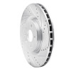 R1 09-17 Buick Regal Front Right Drilled & Slotted Silver Brake Rotor