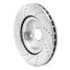 R1 09-17 Buick Regal Front Right Drilled & Slotted Silver Brake Rotor