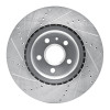 R1 09-17 Buick Regal Front Right Drilled & Slotted Silver Brake Rotor