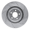 R1 09-17 Buick Regal Front Left Drilled & Slotted Silver Brake Rotor