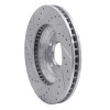 R1 06-16 Buick Lucerne Front Right Drilled & Slotted Silver Brake Rotor EDZ-45012R