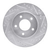 R1 94-01 Buick Regal Front Right Drilled & Slotted Silver Brake Rotor