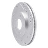 R1 94-01 Buick Regal Front Right Drilled & Slotted Silver Brake Rotor