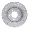 R1 94-01 Buick Regal Front Right Drilled & Slotted Silver Brake Rotor
