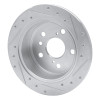 R1 02-08 Lexus ES300 Rear Left Drilled & Slotted Silver Brake Rotor