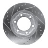 R1 71-91 Chevrolet Blazer Front Right Drilled & Slotted Silver Brake Rotor