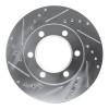 R1 71-91 Chevrolet V10 & V1500 Suburban Front Left Drilled & Slotted Silver Brake Rotor
