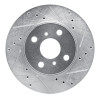 R1 93-02 Chevrolet Prizm Front Right Drilled & Slotted Silver Brake Rotor