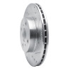 R1 93-02 Chevrolet Prizm Front Right Drilled & Slotted Silver Brake Rotor