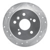 R1 92-03 Lexus ES300 Rear Left Drilled & Slotted Silver Brake Rotor